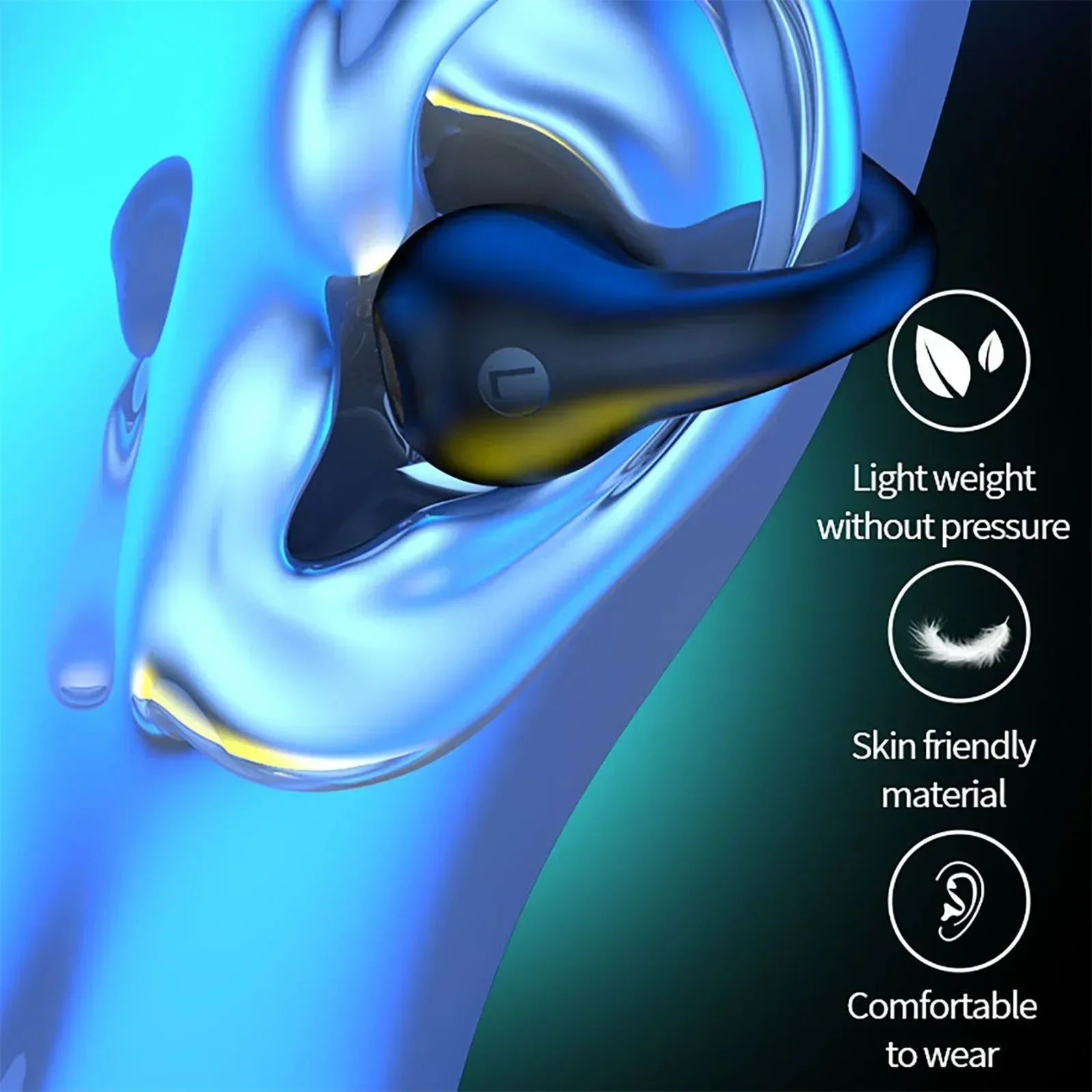 New Fashion Design Bone Conduction Earbuds Ambie Sound Earcuffs Ear Earring Wireless Bluetooth Earphones Auriculares Sport Heads