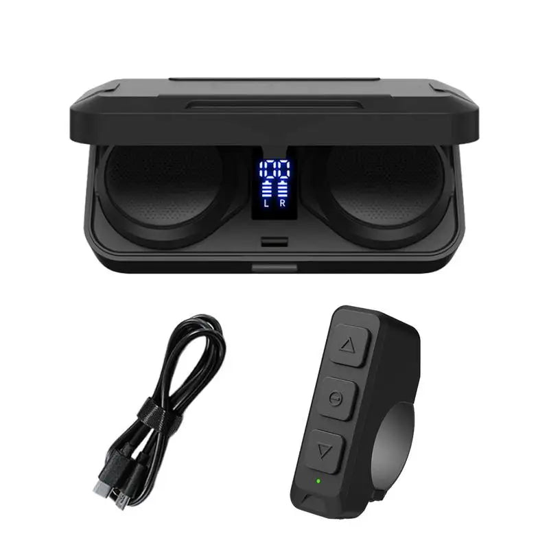 Motorcycle Helmet Bluetooth Headset, Sking Earphone, CVC Noise Cancellation Stereo Music Automatic Answering, High Sound