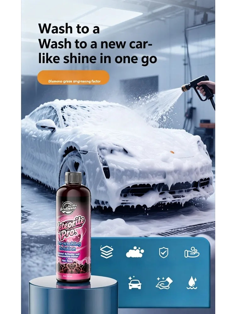 High Foam Car Pre Wash Liquid 500ml, Powerful Cleaning Car Wash Soap, Efficient Stain & Oil Film Remover for Auto Paint