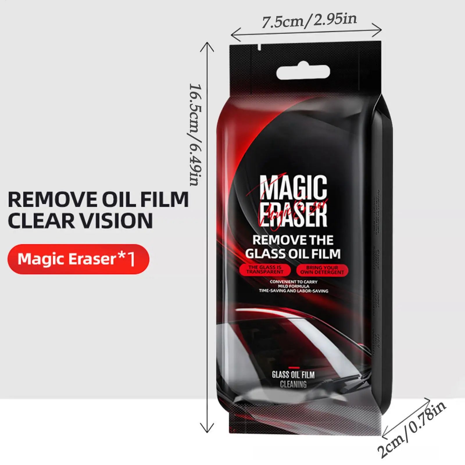 Oil Film Remover For Car Window 5 Pieces Auto Cleaning Supplies Car Glass Stain Removal Sponge For Detailers Drivers Road Trips