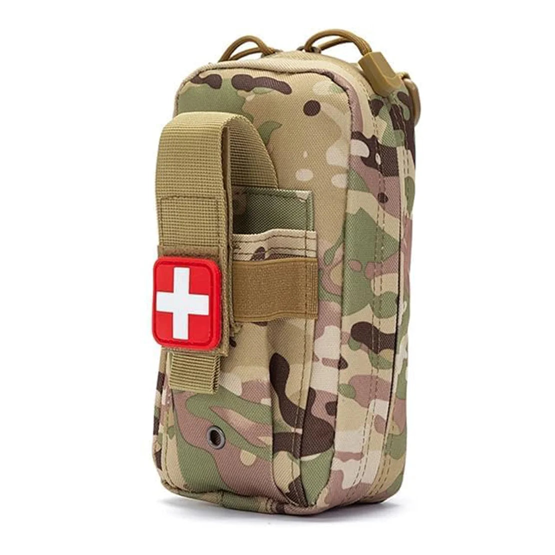 Tactical MOLLE Medical Pouch, Rip-Away EMT First Aid Pouch IFAK Trauma Kit Everyday Carry Survival Bag Include Cross Patch