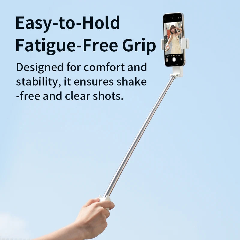 Mini Bluetooth Selfie Stick, 360° Rotating Foldable Phone Stand for Live Streaming & Phone Photography (Universal Compatibility)