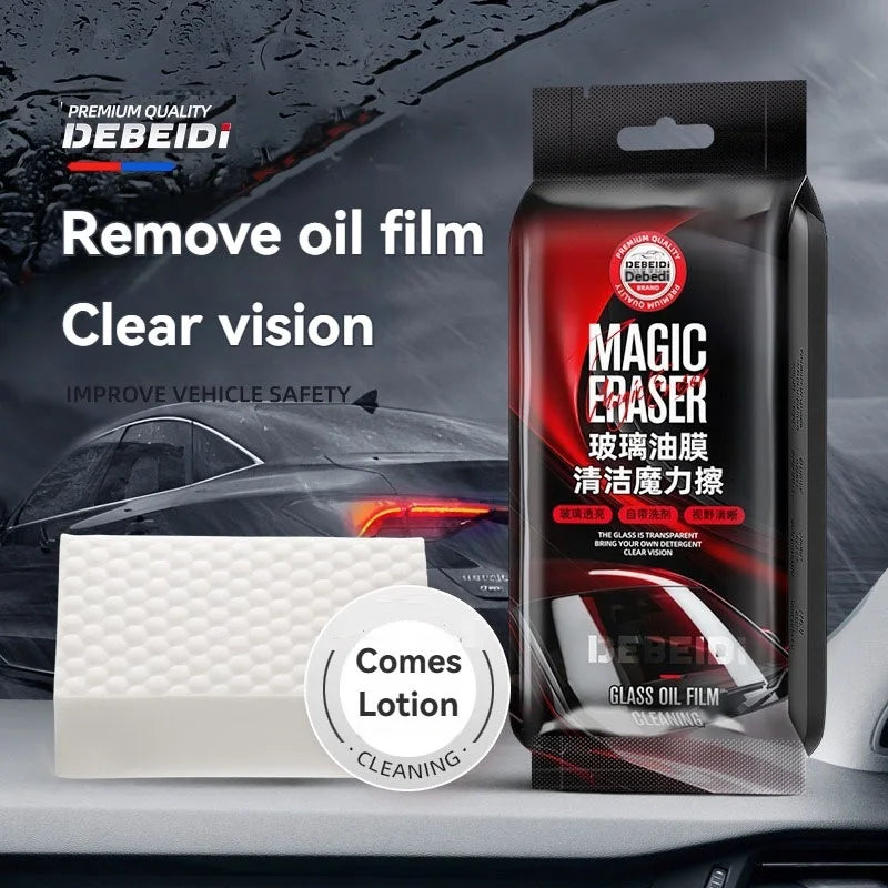 Glass Oil Film Cleaning Wiper with Built-in Cleaning Fluid  Gentle material Harmless to hands Easy to Use