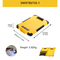 DEWALT DWST82732-1 TSTAK Clipboard Organiser LED Light Internal Pouch Metal Clip Portable Folder File Board Hand Tools