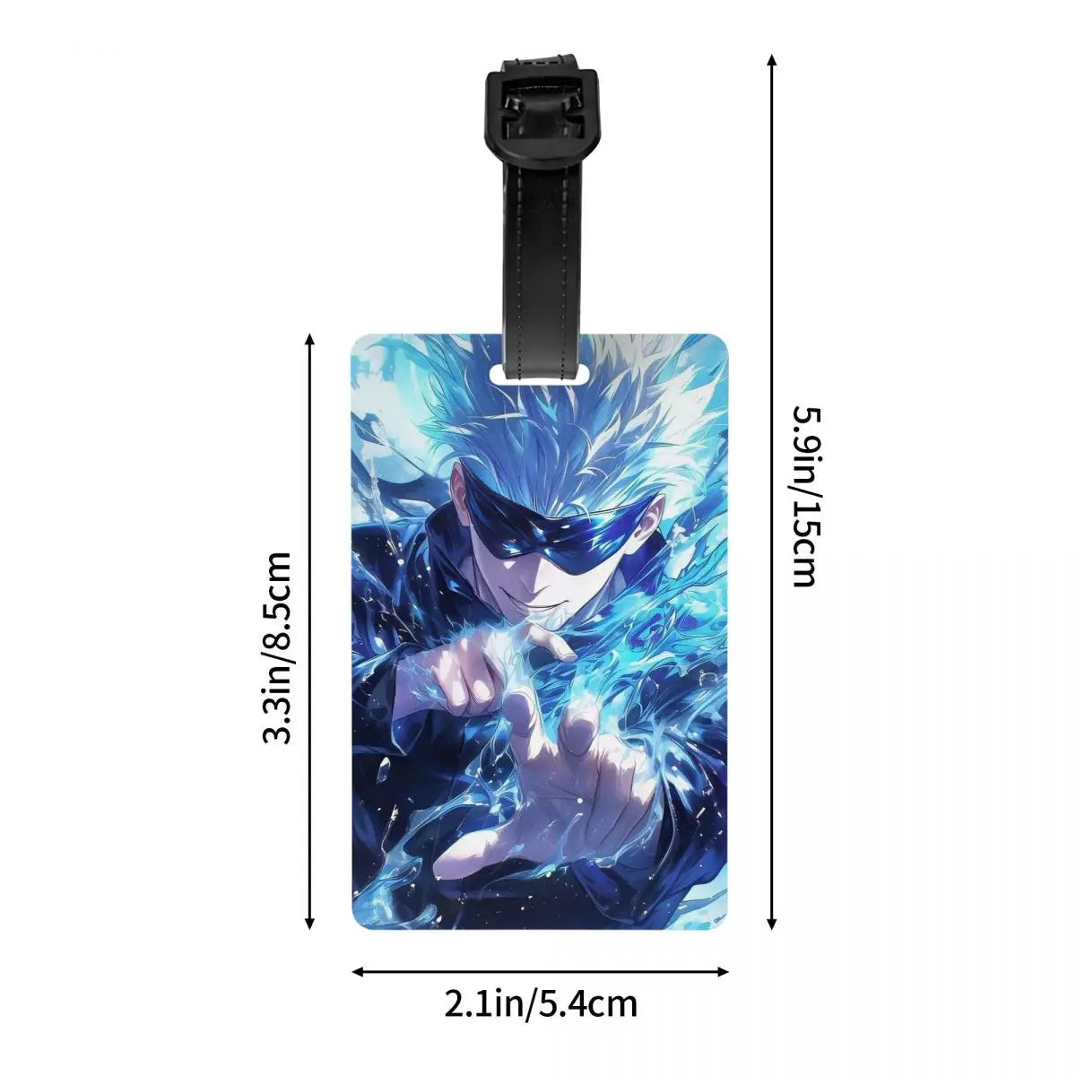Jujutsu Kaisen Gojo Satoru Luggage Tags Suitcase Accessories Travel Baggage Boarding Tag Label Holder ID Name Address