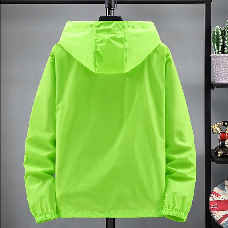 Men Women Teens Quick Dry Anti-UV Thin Ultra-Light Reflective Camping Hiking Fishing Running Jacket Skin Coat Windbreaker S-7XL