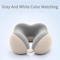 Ergonomic U-Shaped Neck Pillow with Storage Bag,Memory Foam Travel & Office Support, Removable,Machine-Washable Cover