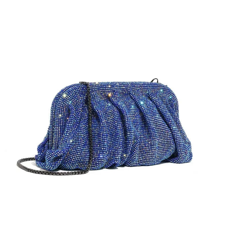 Wedding Party Clutch Purse Glitter Shiny Rhinestone Diamond Evening Bag Luxury Designer Women's Handbag Shoulder Crossbody Bag