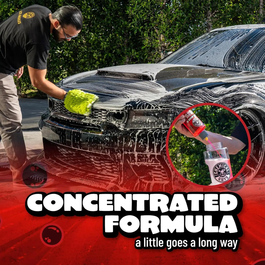 Foaming Car Wash Soap with Cherry Scent, 16 fl oz - Works with Foam Cannons, Guns & Bucket Washes for Cars, Trucks, Motorcycles