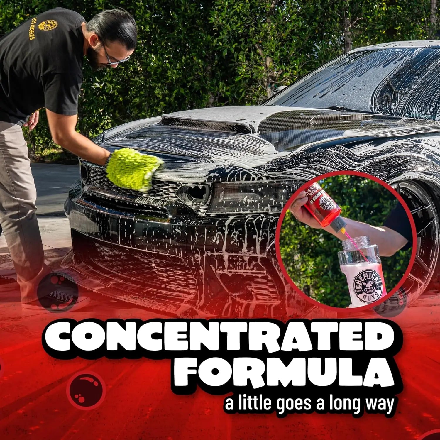 Foaming Car Wash Soap with Cherry Scent, 16 fl oz - Works with Foam Cannons, Guns & Bucket Washes for Cars, Trucks, Motorcycles