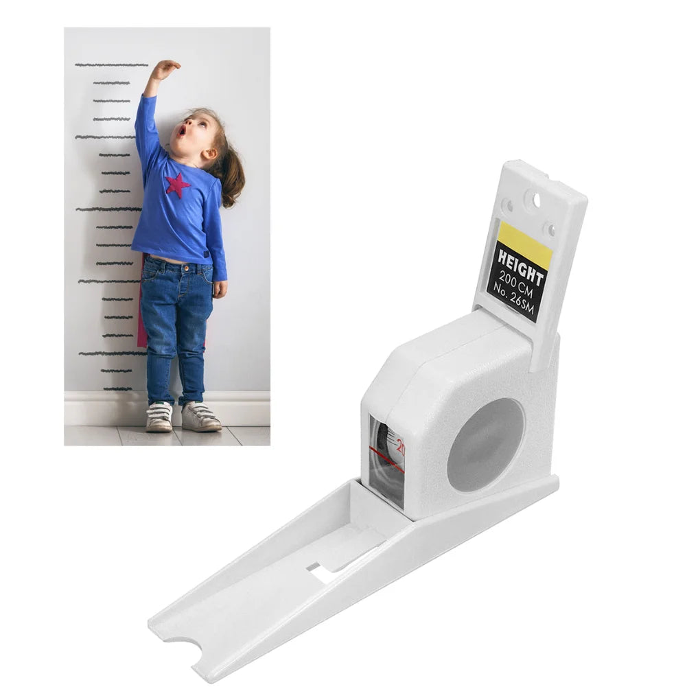 Ultrasonic Height Measuring Stadiometer LED Display Portable Height Measuring Device Electronic Height Ruler for Adults Kids