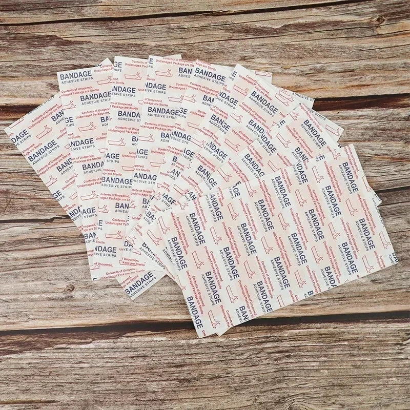 50-100pcs Band-Aids Waterproof Breathable Cushion Adhesive Plaster Wound Hemostasis Sticker Band First Aid Bandage Medical Gauze