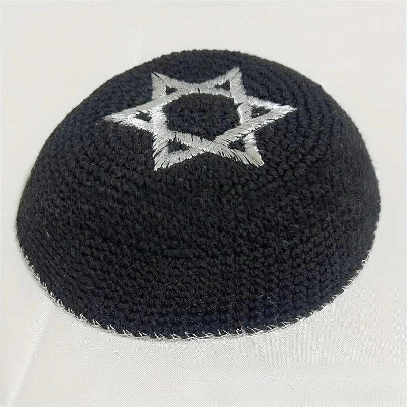 David Star Kippah Handmade Wire Cap Hanukkah Hat