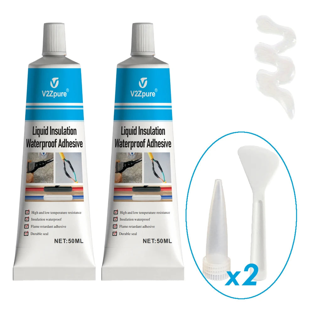 Black/White Liquid Electrical Tape Waterproof Insulation Paste Sealant Wire Cable Coat Fix Line Glue Repair Insulation Adhesive