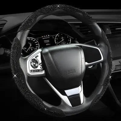 Popular diamond-encrusted steering wheel buckle, fashionable sports, butterfly design, non-slip and wear-resistant design