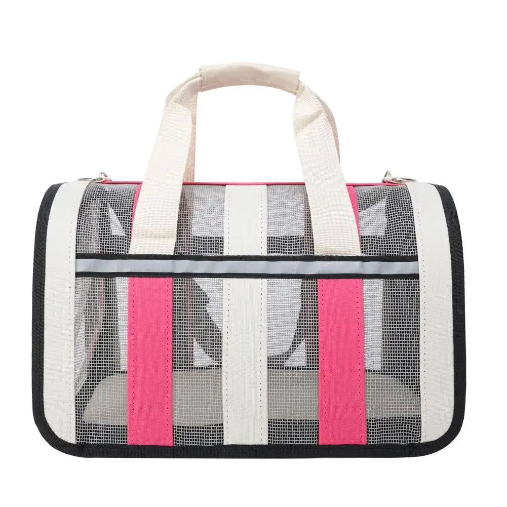 New Breathable Cat Outing Bag for Pet Dog, Summer Skew Straddle, Portable, Foldable, Small and Medium-sized Dog Cage
