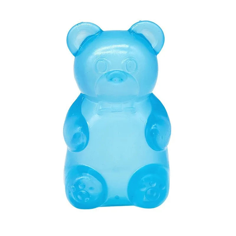 8cm NeeDoh Cute Gummy Bear Sensory Squeeze Toy with Jelly-like Filling Slow Rebound Stress Relief Toy To Alleviate Anxiety**