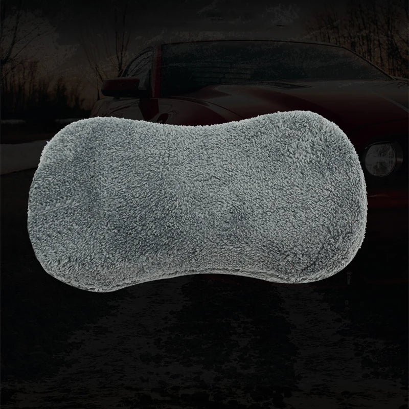 Ultra Fine Microfiber Car Wash Sponge Block Soft Large Motorcycle Car Care Details Brush Pad Cleaning Towel Auto Washing Stuff