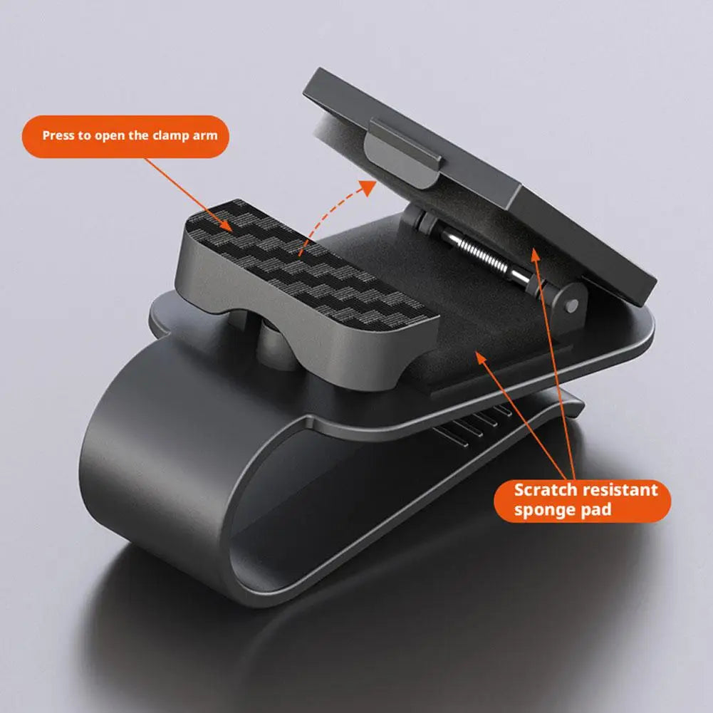 Car Sunglasses Holder Clip Carbon Fiber Pattern Eyeglass Clip Glasses Hanger For Sun Visor, Anti-Slip Car Accessories