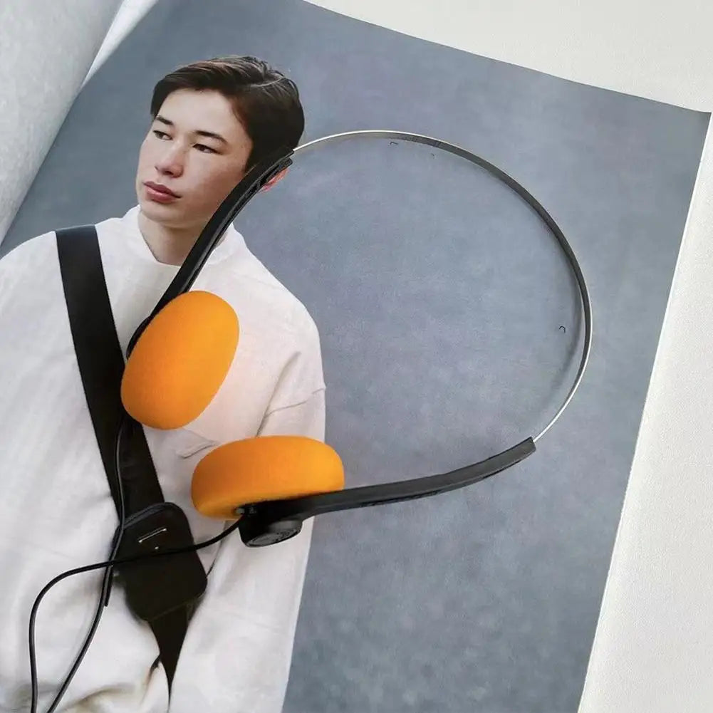 Retro Underwire Headphones Portable Wired Small Music Mp3 Walkman Sports Fashion Photo Props - Fashionable Vintage Headset