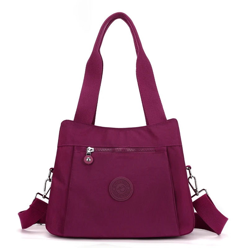 Women's Casual Nylon Crossbody Bag Travel Handbag Portable Business Tote Outdoor Purse Satchel Shoulder Bag for Everyday Use
