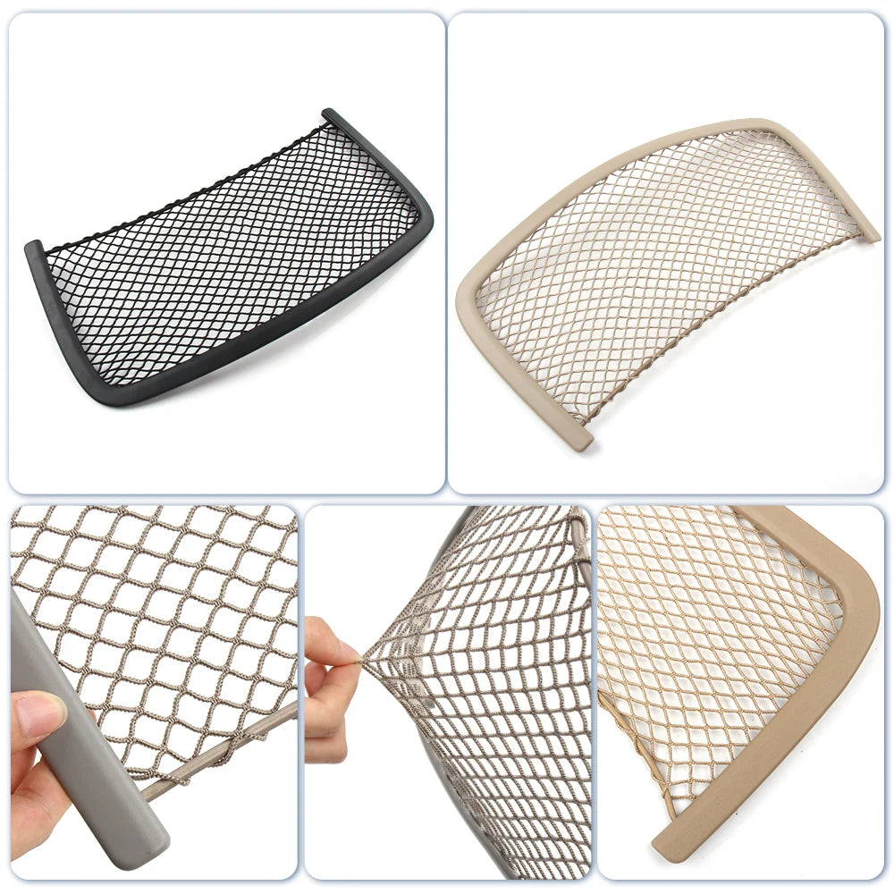 For Mercedes Benz ML GL GLS GLE Class W166 W164 W251 Car Seat Back Storage Bag Mesh Bags Multi Function Net Bag Net Pocket