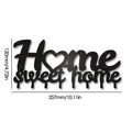 1pc Black Metal Keys Holder, Key Holder for Wall, Wall Mounted WELCOME Design Style Key Rack for Key Hanger With 8 Hooks