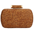 Straw Weave Woven Shoulder Bag For Women Beach Holiday Casual Handbag Ladies Wedding Party Banquet Evening Bags Chain Purse Case