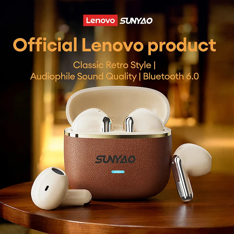Lenovo LE-230 TWS Bluetooth 6.0 Earphones ENC Call Noise Reduction Wireless Earbuds HiFi Sound Low Latency Semi-In-Ear Headphone