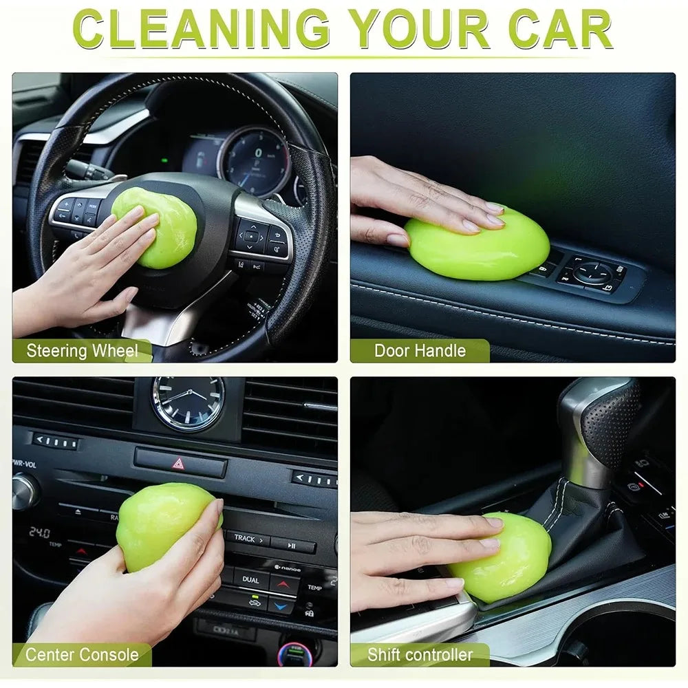 160g Car Cleaning Gel Air Vent Computer Keyboard Dirt Dust Remover Slime Magic Mud Antibacterial and Universal Glue Wash Tool