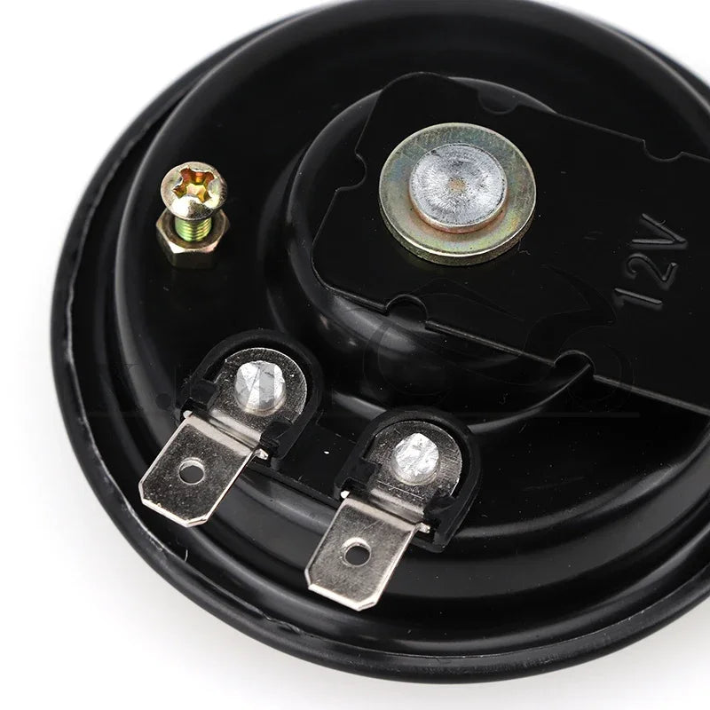 Motorcycle Accessory Universal 12V 24V 36V 48V 60V Waterproof Round Loud Horn Speaker for Scooter Motocross ATV modified parts
