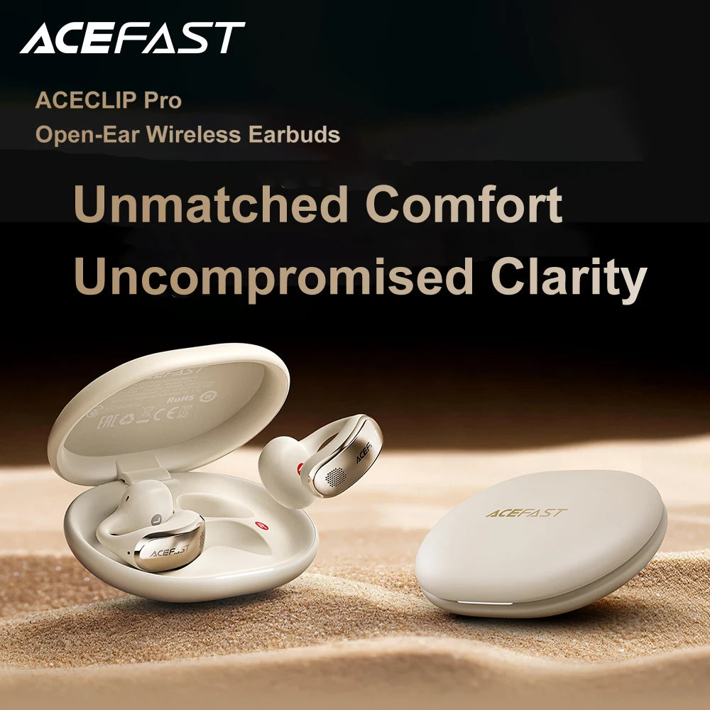 ACEFAST FA006 Open-Ear Clip Wireless Bluetooth 5.4 Earbuds & Dual Mics Call Noise Reduction SBC AAC Music Sports Sound Earphones