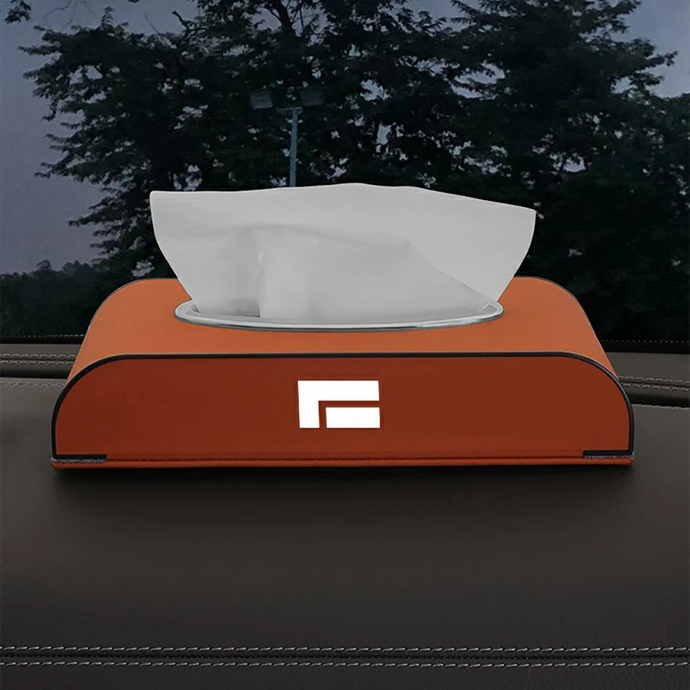Car Tissue Box Microfiber For BAIC JISHI Rox Adamas 2026 Auto Armrest Storage Bag Vehicle Hanging Napkin Paper Box Accessories
