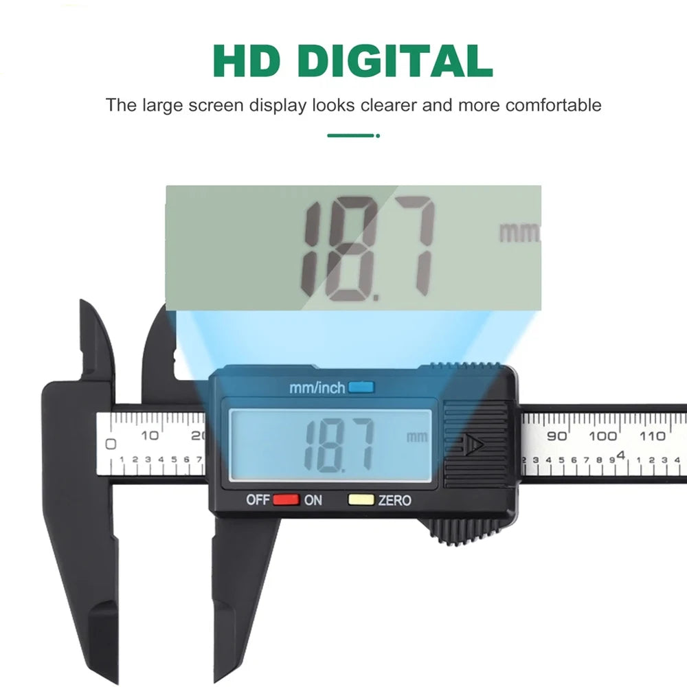 1PC Mini Plastic/Vernier Caliper. Display Caliper Student Vernier Scale 0 to 150mm Measuring Tool. Plastic Caliper