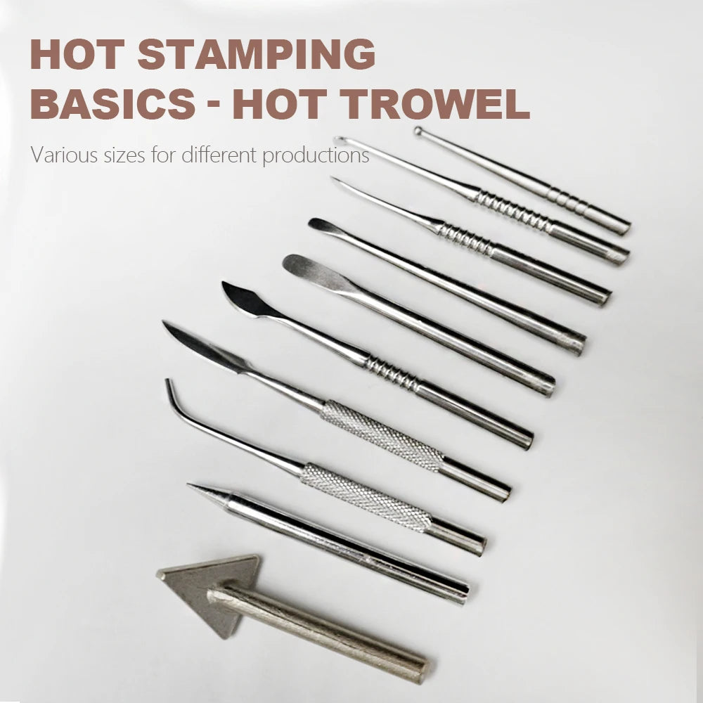 DIY Fabric Flower Ironing Machine Flower Making Tools Adjustable Temperature Ball Spatula Electric Ironing Machine Set (EU Plug)