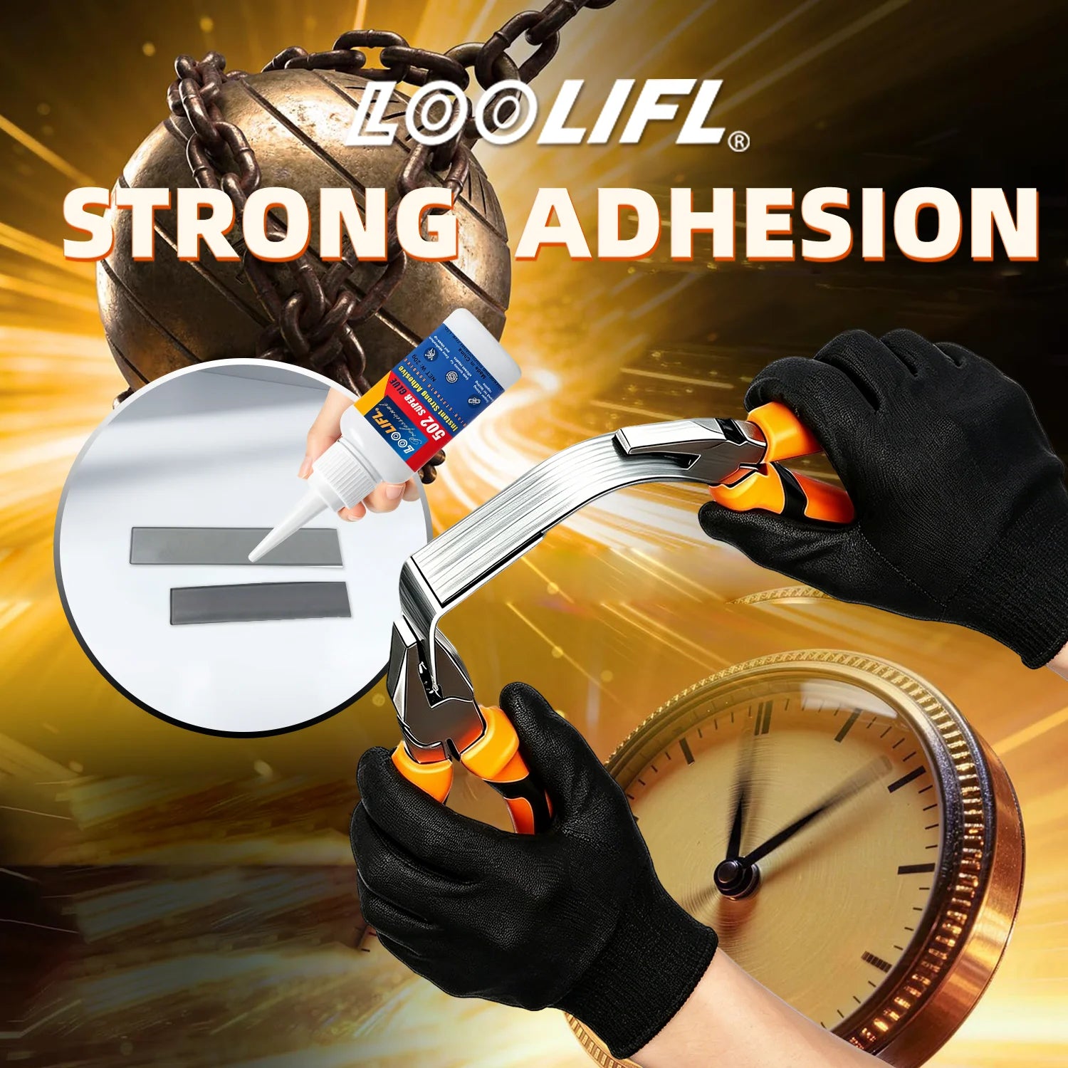 LOOLIFL 1-7pcs 502 Super Glue Quick-drying Cyanoacrylate Instant Adhesive for Glass Wood Metal Strong Bond Liquid Glue Tool 20G
