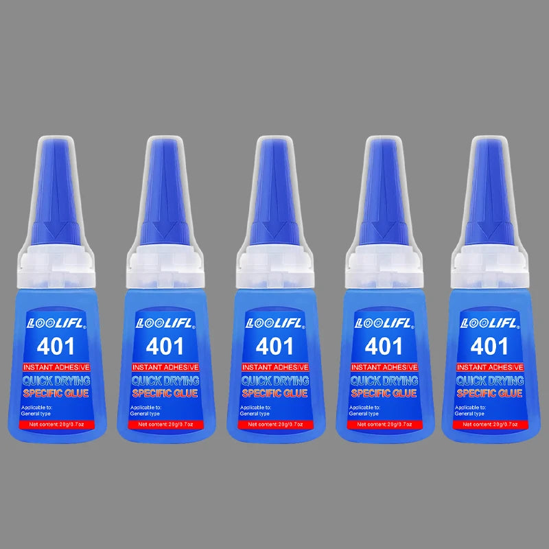 20ML Super Strong Transparent 401 Glue, Instant Drying, Applicable to Multi-Functional Glue for Metals, Plastics and Accessories