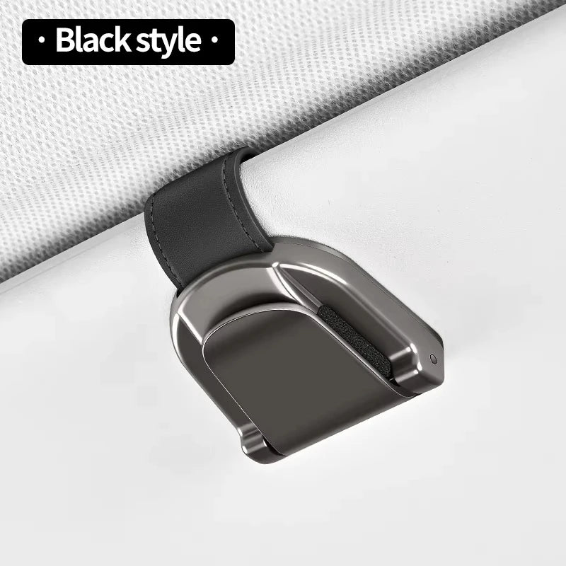 Luxury Alloy Car Eyeglass Holder Glasses Storage Clip For Auto Interior Organize Accessories Car Card Sunglasses Storage Holder