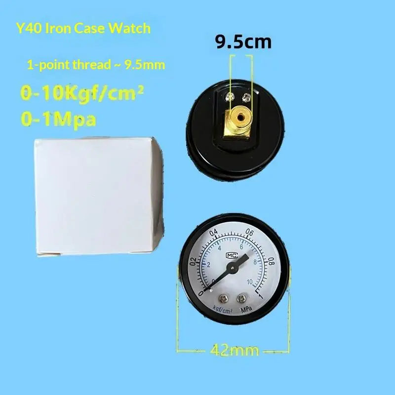 【New】1Pcs 0-25Bar 0-10Bar 0-12Bar Hydraulic Fluid Measuring Instrument Air Compressor Pressure Gauge DIY Accessories