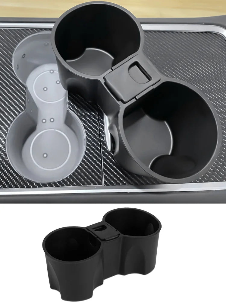 Car Cup Holder for Tesla Model Y L Juniper Center Console Cup Mat TPE Water Bottle Holder Model 3 Highland Standard Accessories