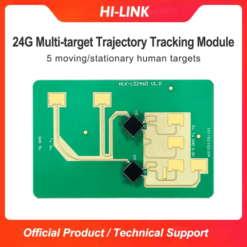24G 2T4R LD2460 Smart Home Human Presence Distance Tracking Sensor Motion Module HLK-LD2460