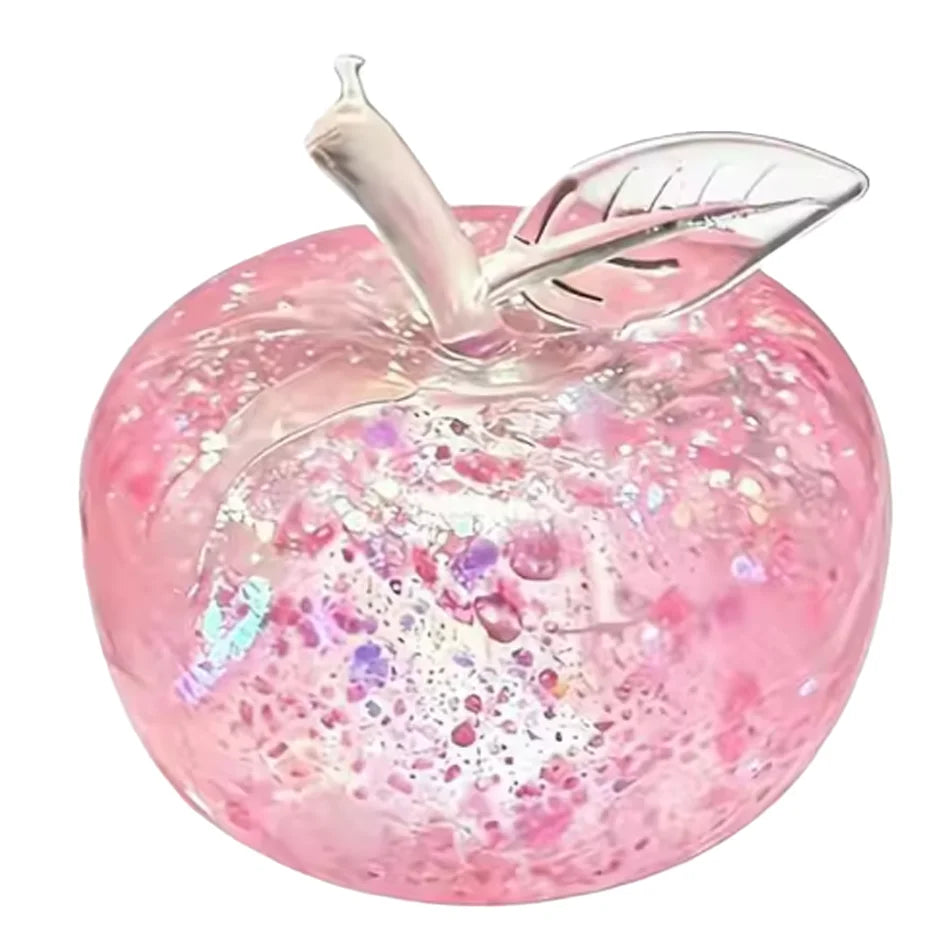 Squishy Green Apple Stress Ball Soft Fidget Sensory Toy for ADHD Autism Slow Rebound Squeeze Toy for Adults Christmas Gifts