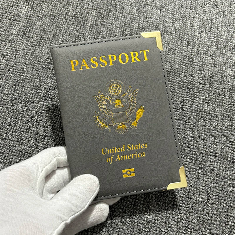 USA Passport Cover Travel Wallet Women Pink Passport Holder Designer Travel Passport Case Pouch Pasaporte
