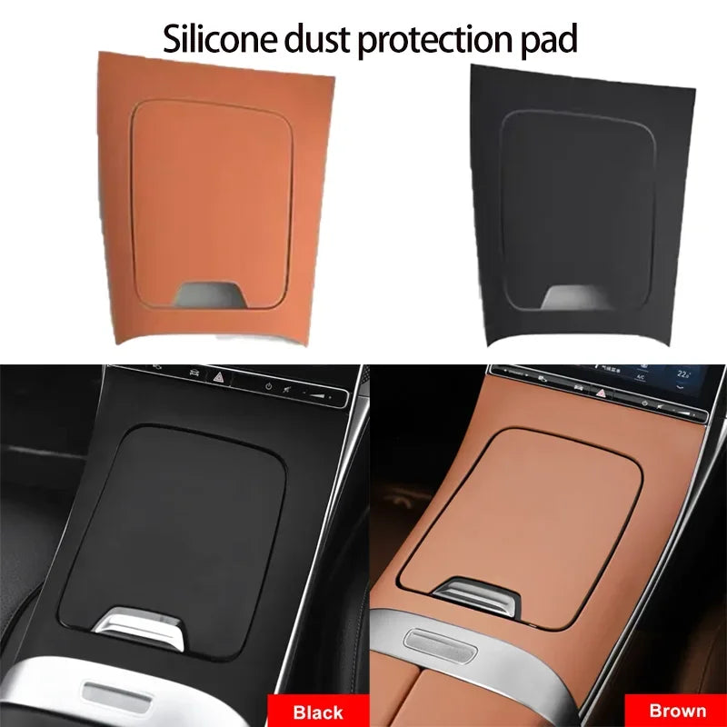 For Mercedes Benz C Class W206 GLC X254 2023-2025 Silicone Dustproof Protective Pad Cover Trim Accessories Car Central Console
