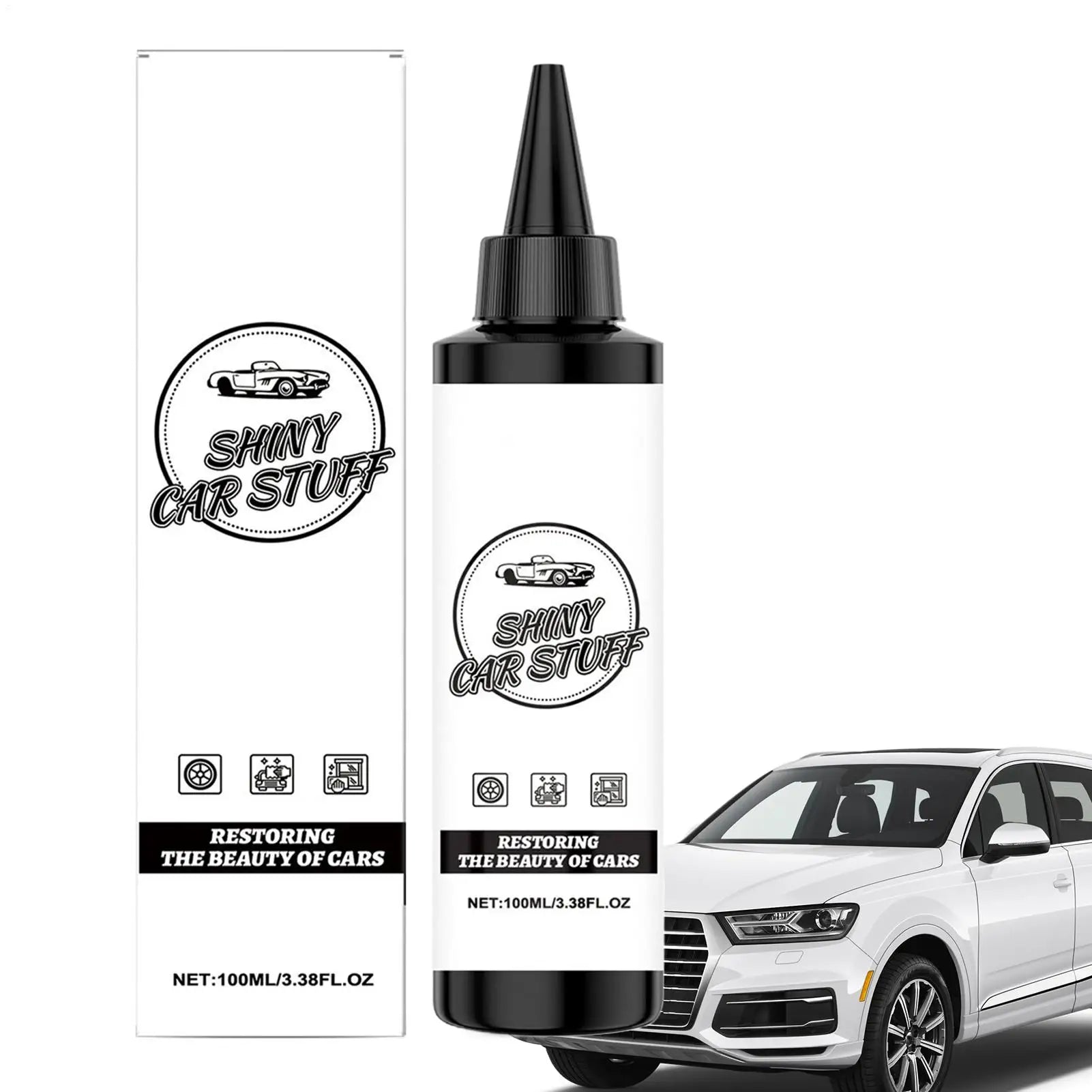 Car Coating Agent Dustproof Waterproof Portable Automobile Cleaner Solution Car Polishing Agent Shine Restorer Hood Side Trunk
