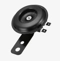 [Customer Favorite] Universal Motorcycle Electric 12V Round Black Basin Air Horn Motorbike Loud Disc Speaker 105dB, Pack of 1, f