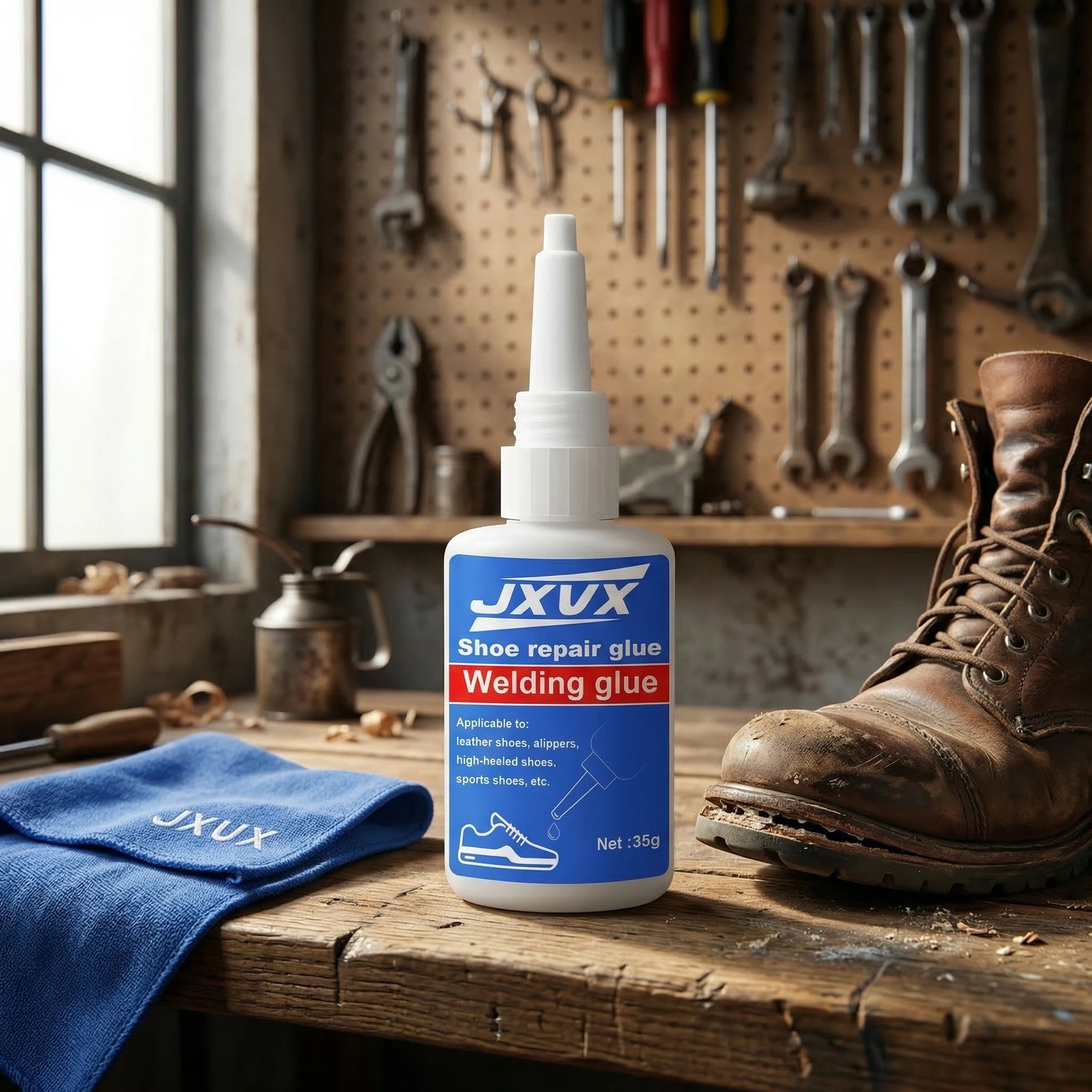 Multipurpose Shoe Repair Glue, Powerful Shoe Sole Repair Glue, Waterproof Universal Shoe Sealants for Sneakers, Rubber Shoes, Strong Adhesive Repair, 35ml