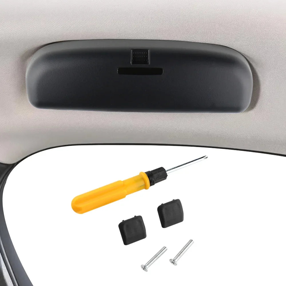 Car Glasses Box Case Holder for Mitsubishi Pajero Sport Delica Lancer Outlander Xpander Mirage Samurai EX FORTIS