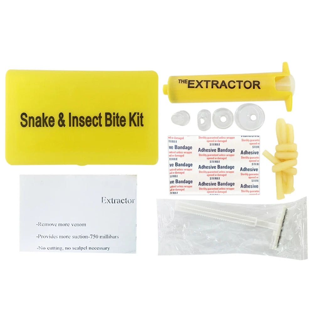 Vacuum Suction Pump Wild Venomous Bee Mosquito Bite Outdoor Venom Extractor Tourniquet Camping Hiking First Aid Safety Tool