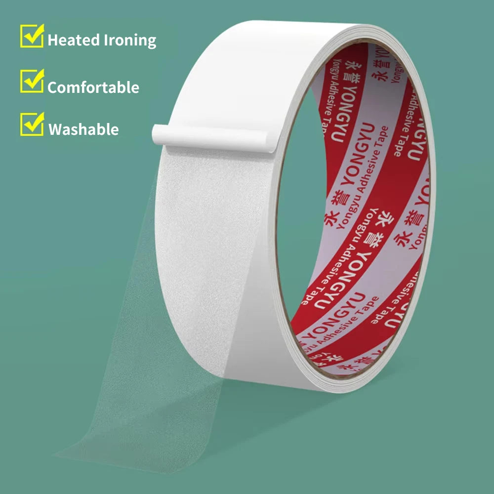 TPU Hot Melt Double Sided Tape Super Sticky Adhesive Clothing Fabric Seamless Seamless Iron Heating Household Repair Of Various